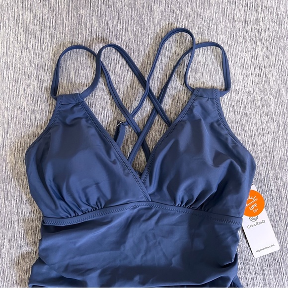 *NEW CHARMO Tummy Control One Piece Swimsuit Small - Picture 5 of 13